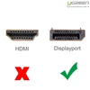Cáp DisplayPort Ugreen 10244 dài 1m chuẩn 1.2 4K@60Hz