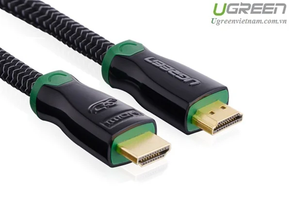 Cáp HDMI Ugreen 10291 1.5M chuẩn HDMI 1.4 vỏ đầu kim loại