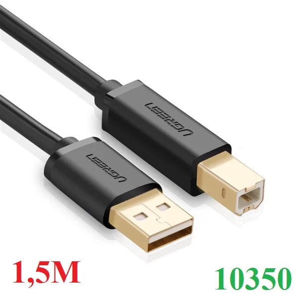Cáp máy in Ugreen 10350 USB 2.0 dài 1.5m 480Mbps
