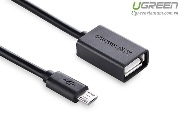 Cáp OTG Micro USB Ugreen 10396 USB 2.0 dài 12cm