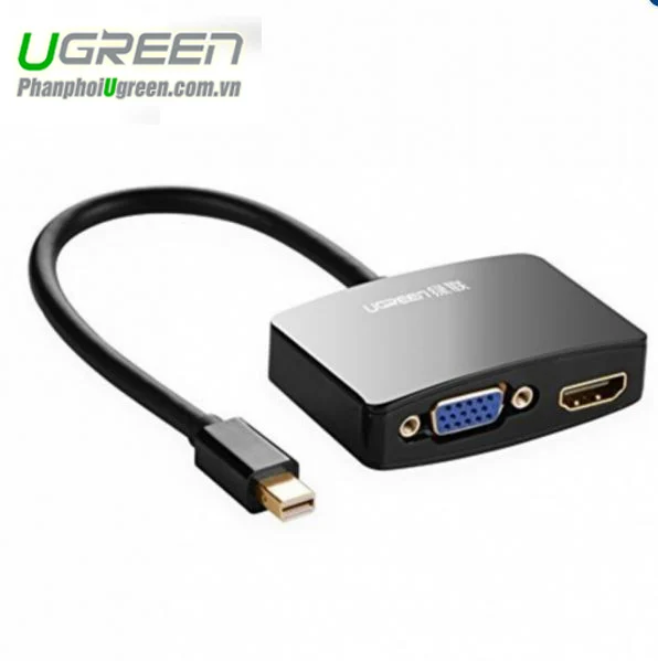 Bộ chuyển Mini DisplayPort Ugreen 10439 HDMI và VGA Full HD