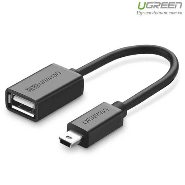 Cáp OTG Ugreen 10383 US249 Mini USB sang USB-A 15cm