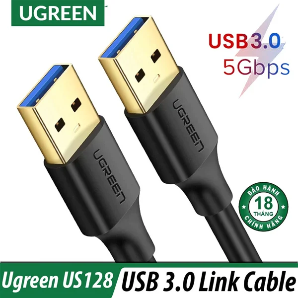 Cáp USB 3.0 Ugreen 10370 hai đầu đực 1m 5Gbps