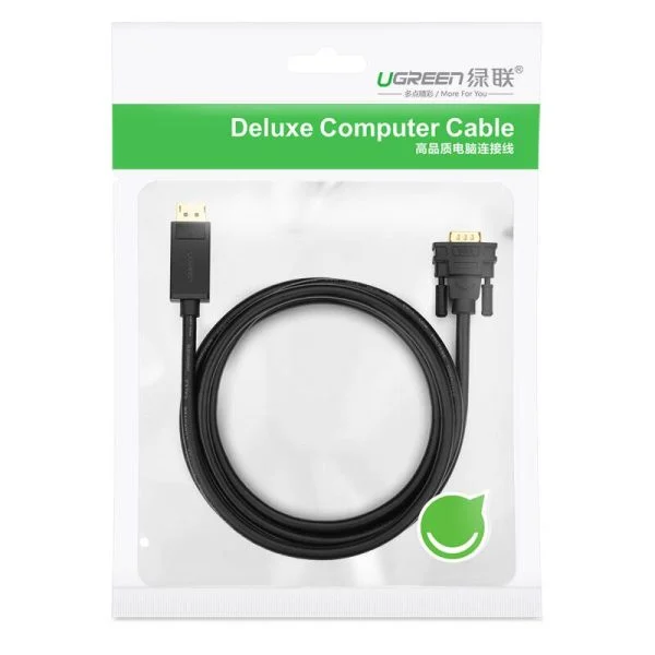 Cáp DisplayPort sang VGA Ugreen 10236 dài 3m có chipset