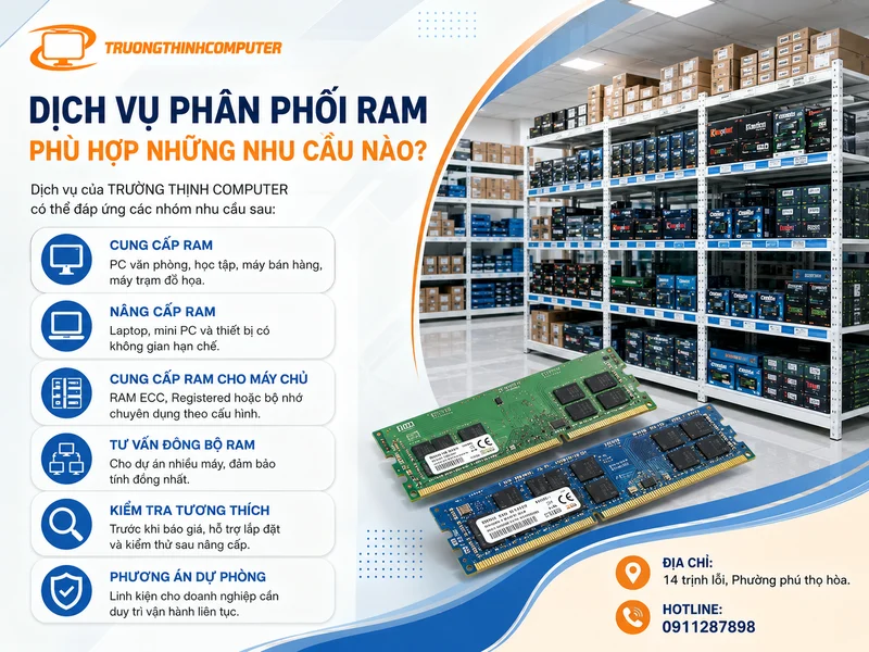Dịch vụ phân phối ram phù hợp những nhu cầu nào?