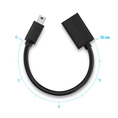 Cáp OTG Ugreen 10383 US249 Mini USB sang USB-A 15cm