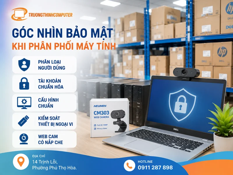 Góc nhìn bảo mật khi lựa chọn đơn vị phân phối máy tính