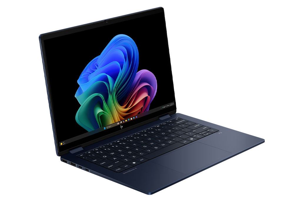 Laptop HP OmniBook X Flip 14-fm0088TU Core Ultra 5 226V, RAM 16GB, SSD 512GB, 14 inch 2K cảm ứng, kèm bút, Blue, Windows 11 Home