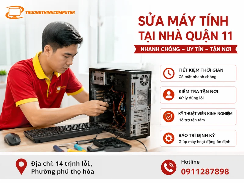Khi nào nên chọn dịch vụ sửa máy tính tại nhà Quận 11?