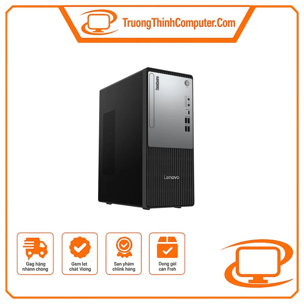 Máy tính để bàn Lenovo ThinkCentre Neo 30t Gen 5 Core i5 13420H, RAM 16GB DDR5, SSD 512GB, Wi-Fi 6, Bluetooth, Windows 11, kèm bàn phím và chuột, màu đen, bảo hành 1 năm