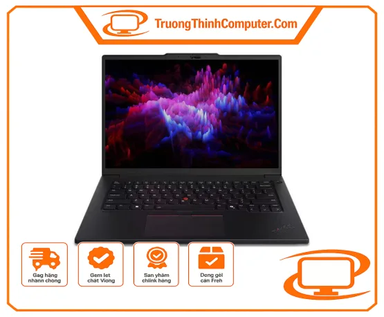 Máy trạm Lenovo ThinkPad P14s Gen 5 Core Ultra 7 155H, RAM 32GB, SSD 512GB, NVIDIA RTX 500 4GB, 14.5 inch 3K, No OS, Premier Support 3 năm
