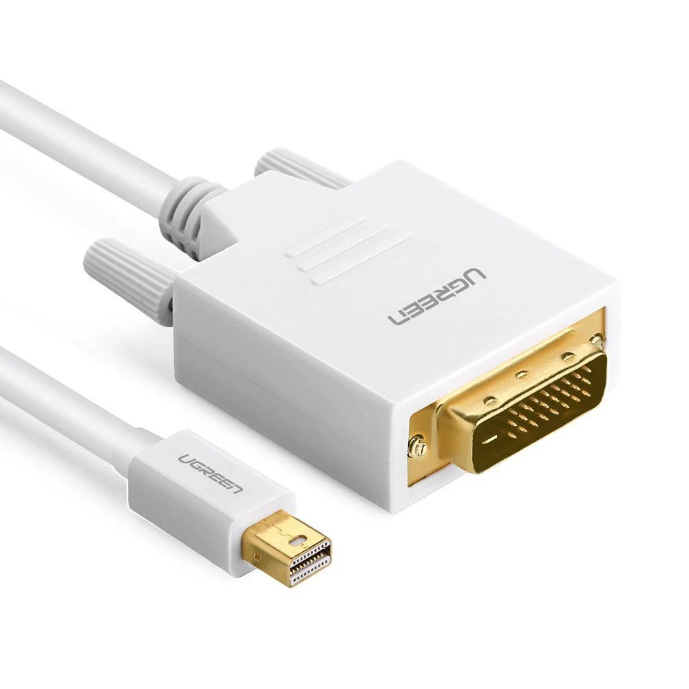 Cáp Mini DisplayPort sang DVI Ugreen 10443 dài 1.5m màu trắng