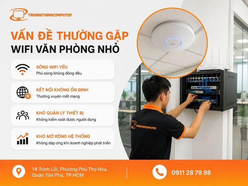 Những vấn đề thường gặp khi WiFi văn phòng nhỏ chưa được tối ưu