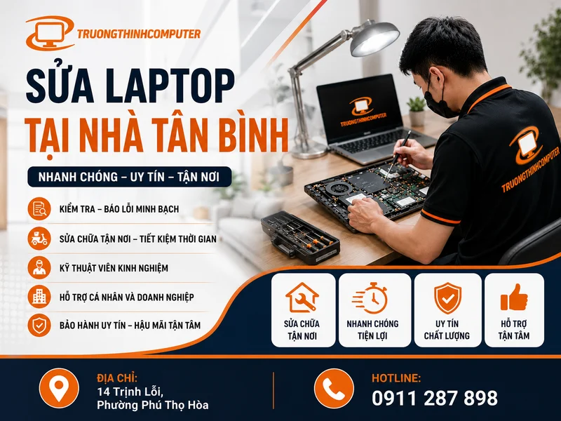 Sửa laptop tại nhà Tân Bình