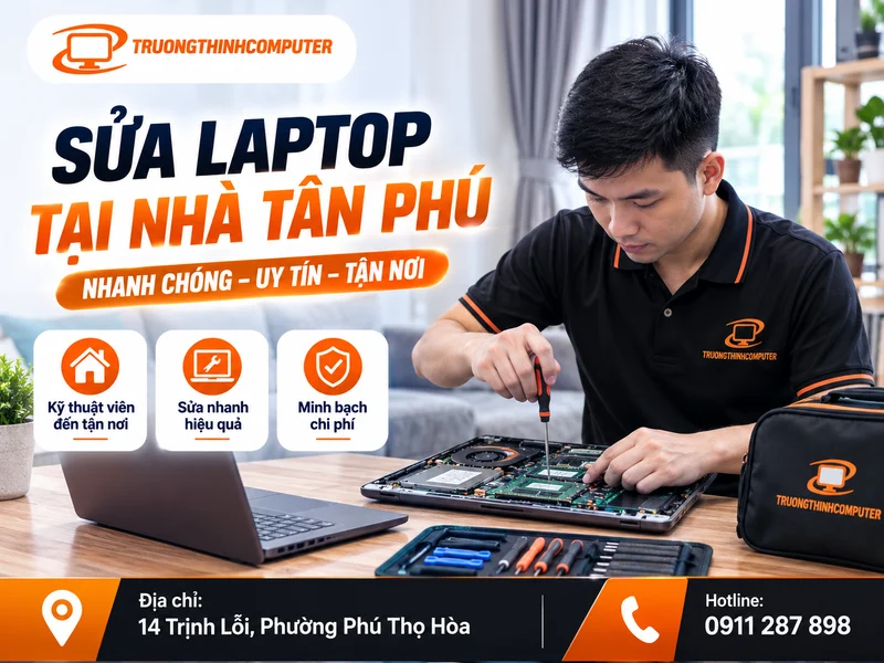 Sửa laptop tại nhà Tân Phú