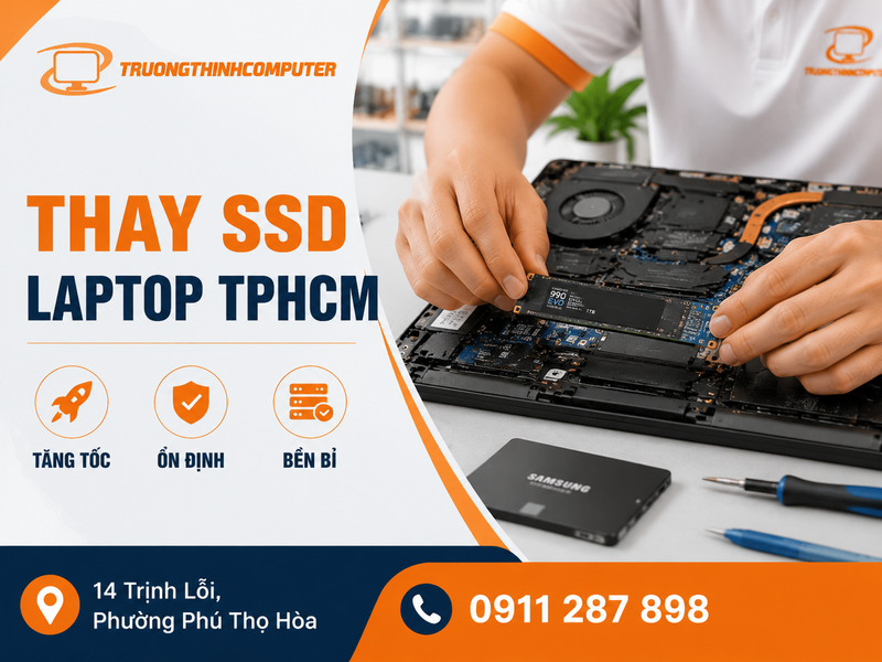 Thay SSD laptop TPHCM: Nâng cấp tốc độ, tối ưu hiệu suất thiết bị