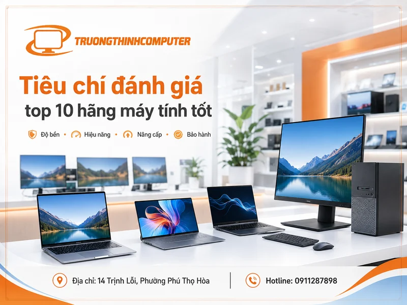 Tiêu chí đánh giá top 10 hãng máy tính tốt