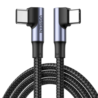 Cáp USB-C Ugreen 10357 100W dài 3M bẻ góc 90 độ