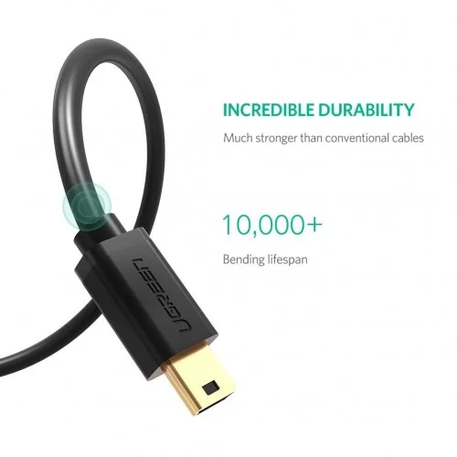 Cáp Mini USB Ugreen 10355 US132 dài 1m USB 2.0 480Mbps