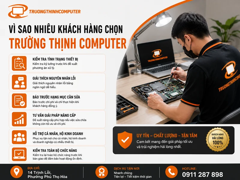 Vì sao nhiều khách hàng chọn TRƯỜNG THỊNH COMPUTER