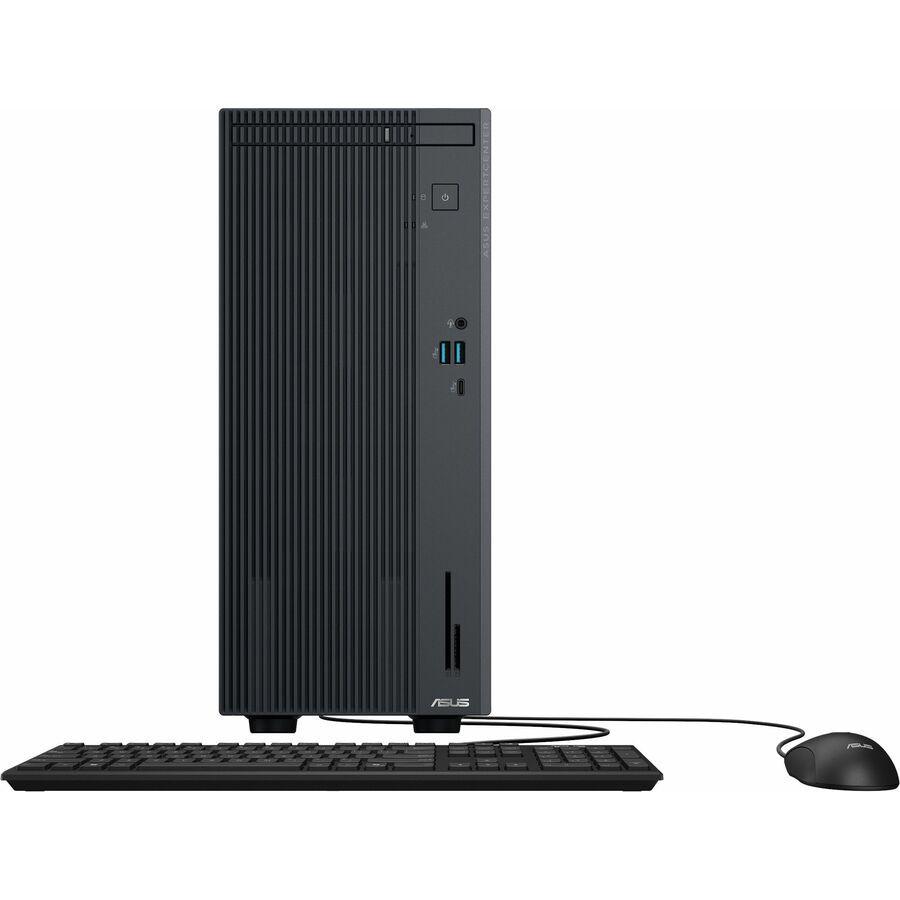 Máy tính để bàn ASUS P500MV Core 3 100U, RAM 8GB DDR5, SSD 256GB, TPM, nguồn 180W, Wi-Fi 6, Bluetooth, No OS, kèm bàn phím và chuột, màu xám, bảo hành onsite 3 năm