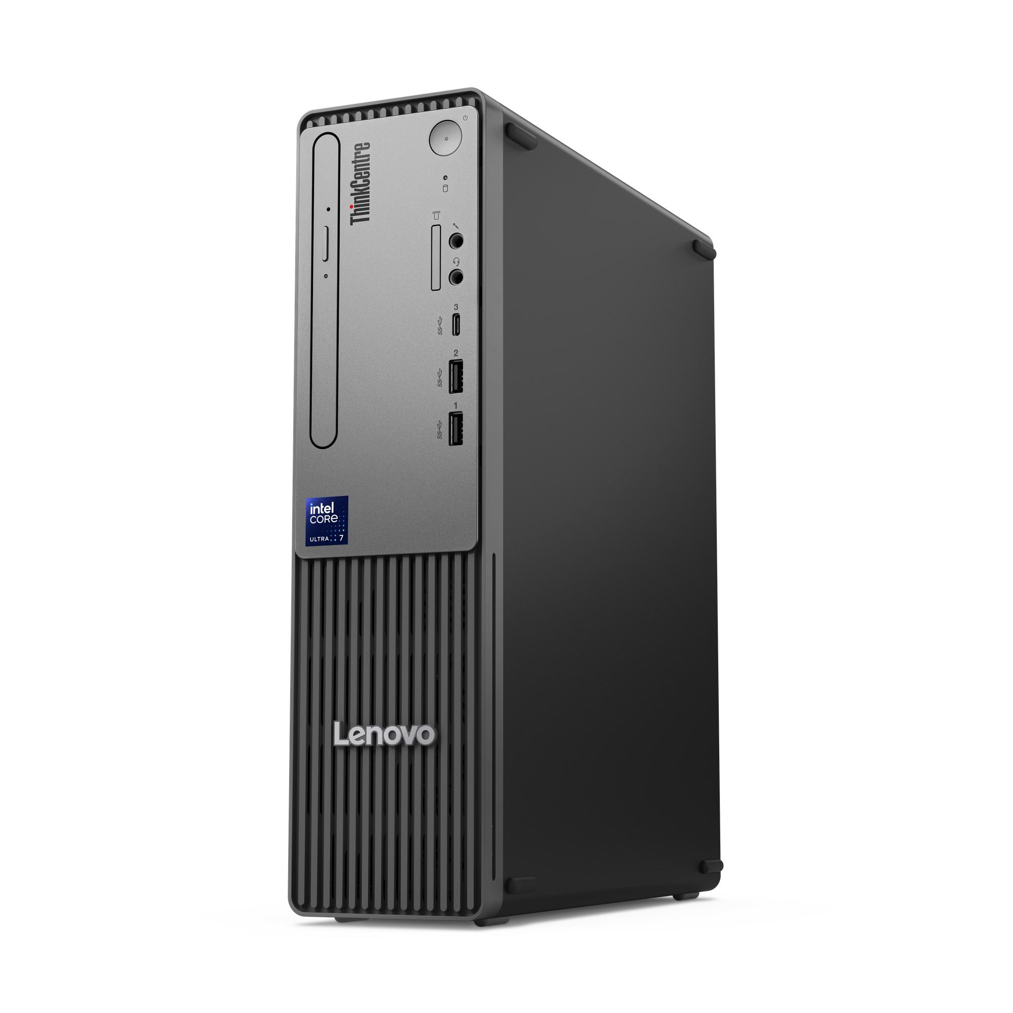 Máy tính để bàn Lenovo ThinkCentre Neo 50s Gen 6 Core Ultra 3 205, RAM 16GB, SSD 512GB, Intel Graphics, Windows 11 Home, kèm bàn phím và chuột, Raven Black, Premier Support 1 năm