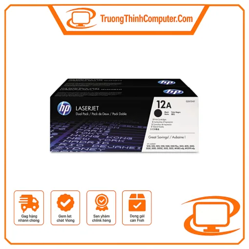 Mực in laser HP 12AD Q2612AD bộ 2 hộp