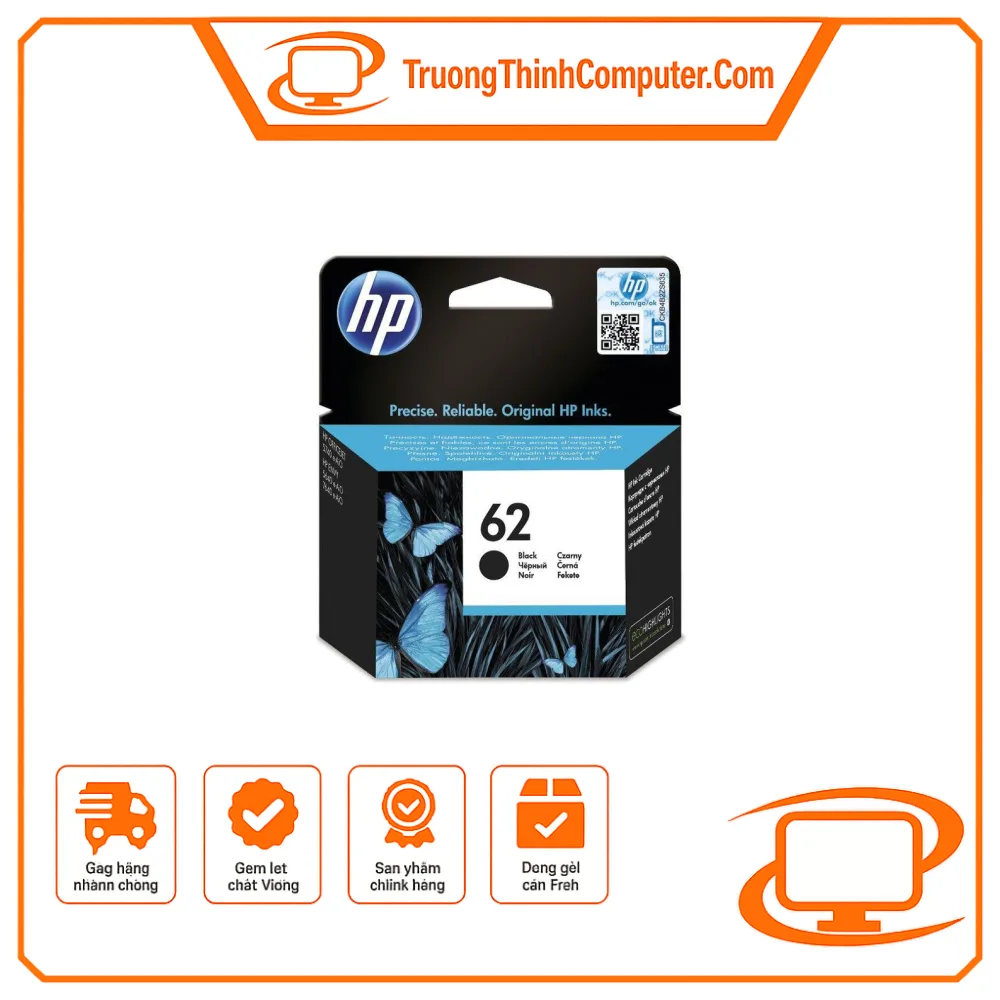Mực in phun HP 62 Black C2P04AA